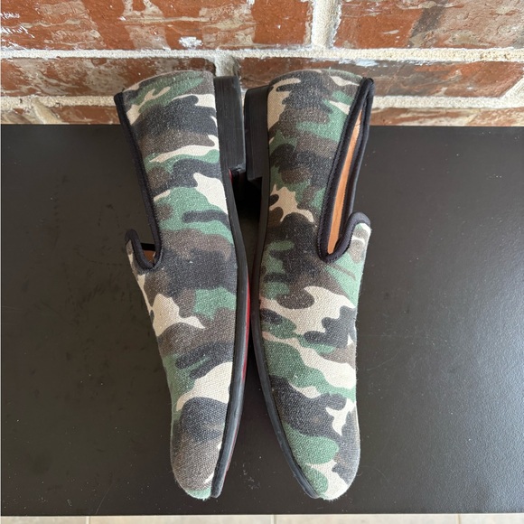 Merlutti Classic Custom Camouflage Slip on Loafers Size 10 main image 4